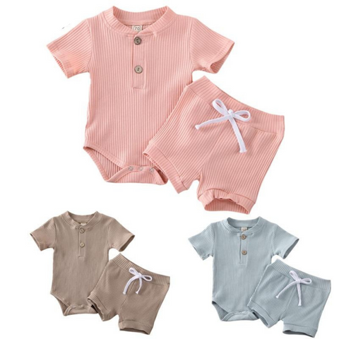 Pastel Onesie & Short Set