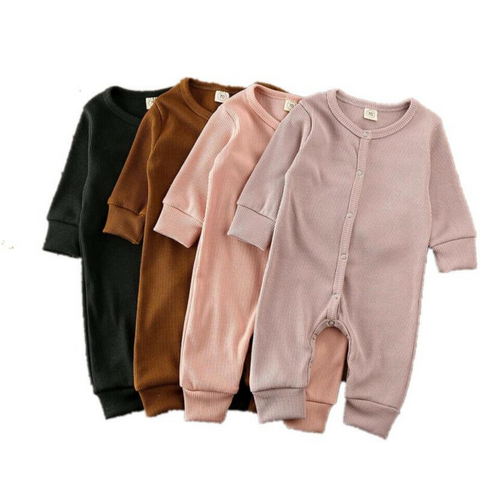 Button Up Long Sleeve Onesie