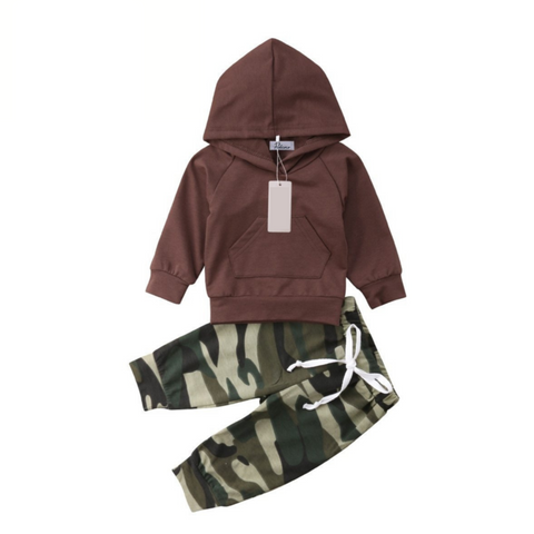 Camo Hoodie & Pants Set