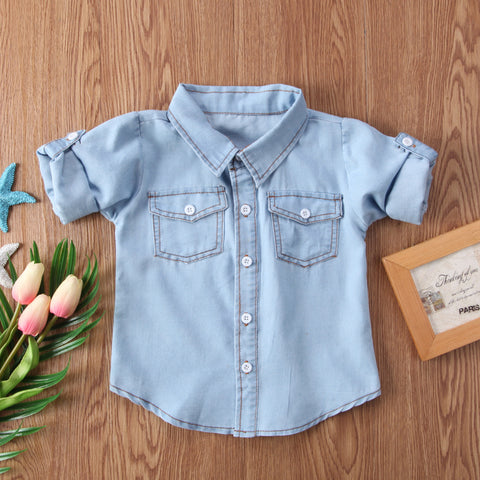 Long Sleeve Denim Shirt