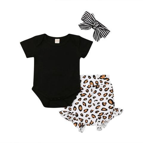 3-Piece Baby Leopard Print Set