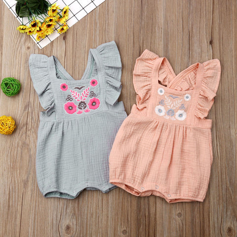 Floral Linen Jumpsuit