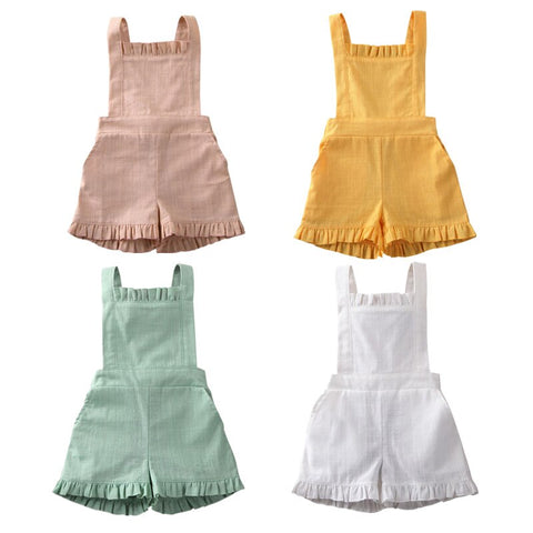 Casual Sleeveless Overalls