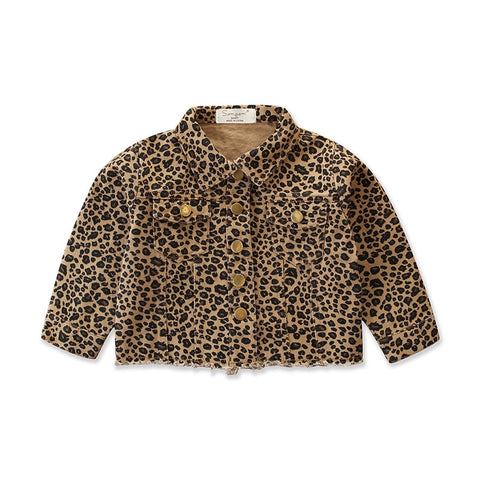 Leopard Denim Jacket